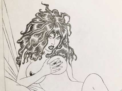 Roberto Baldazzini | Roberto Baldazzini - Illustrazione originale - Page volante - Exemplaire unique - (2011) | Catawiki