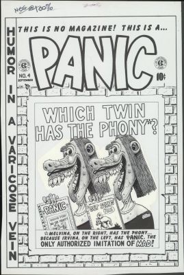 EC LIBRARY PRODUCTION MATERIAL COVER STAT- PANIC NO.4 | Russ Cochran