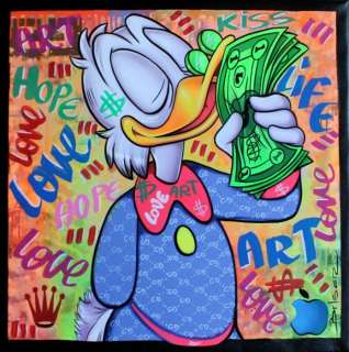 Gabriel Brisan | Rich Duck - 50 x 50 cm - Gabriel Brisan | Catawiki