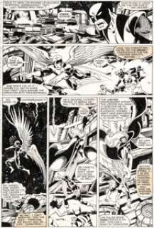John Byrne and Terry Austin X-Men #137 Page 14 Original Art (Marvel, 1980). Multiple team members are - | Heritage