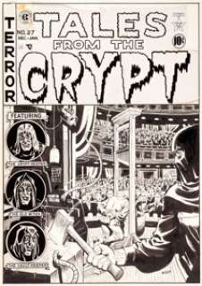 Wally Wood Tales From The Crypt #27 Cover Original Art (EC, 1951-52). Act III, Scene-2 was a killer on this - | Heritage