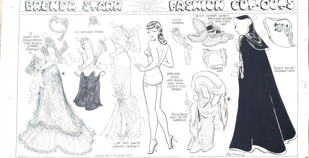 Messick- Brenda Starr: Fashion Cut-Outs Sunday Comic Strip (1941) | Russ Cochran