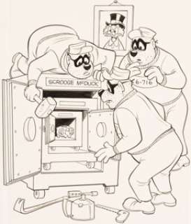Pete Alvarado and Larry Mayer Walt Disney‘s The Beagle Boys #22 Cover Original Art (Gold Key, 1974). Those -