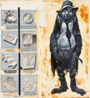 Jack Davis Cracked Magazine #11 Original Art (Major Magazines, 1960). Bum‘s the word in this terrific Jack -