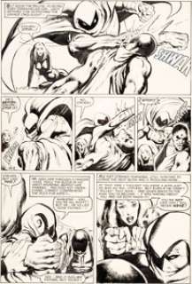 Bill Sienkiewicz and Frank Springer Moon Knight #1 Story Page 22 Original Art (Marvel, 1980). Moon Knight - | Heritage