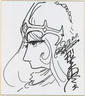 Leiji Matsumoto Hand-Drawn Shikishi "Shintaketori Monogatari 1000 Queen" Yayoi Yukino | Mandarake (Big Web)