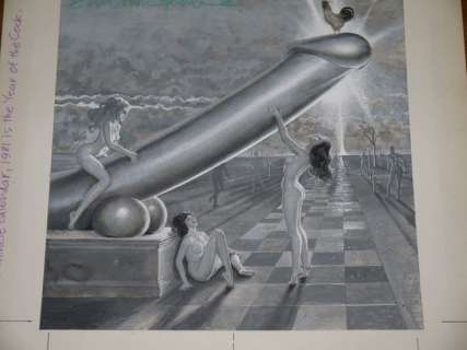 Erich Von Götha | Erich von Götha - Original artwork signed- the year of the cock - Format: ± 23 x 21cm. - (1981) | Catawiki