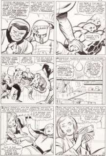 Jack Kirby and Chic Stone Fantastic Four #36 "The Frightful Four!" Page 14 Original Art (Marvel, -