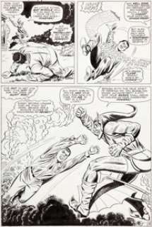 John Romita Sr. and Mike Esposito Amazing Spider-Man #39 Page 18 Green Goblin Original Art (Marvel, 1966). -