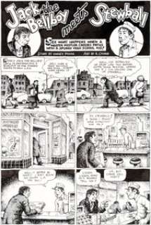 Robert Crumb American Splendor #4 Complete 2-Page Story Original Art (Harvey Pekar, 1979). Great Crumb art -