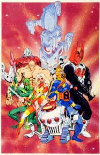 Michael Golden Micronauts: The New Voyages #1 Cover Original Art (Marvel, 1984). A huge, twice-up-sized -