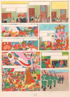 Hergé | Tintin et Milou, bleu de coloriage aux encres de c… | Millon