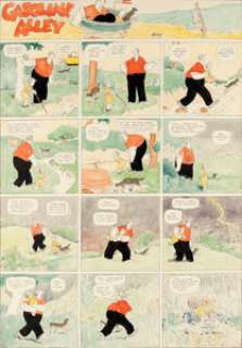 Frank King Gasoline Alley Sunday Comic Strip Hand-Colored Original Art (Chicago Tribune, 1924). A wonderfully - | Heritage