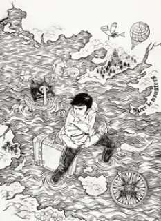 Yuko Shimizu The Unwritten #4 Cover Original Art (DC, 2009)....