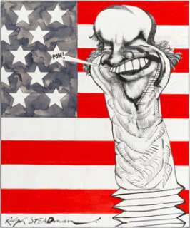 Ralph Steadman Rolling Stone Magazine #115 Cover Original Art 8-17-72 (Jann Wenner, 1972). ... | Heritage