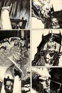 Bill Sienkiewicz Batman #400 Story Page 18 Original Art (DC, 1986)....