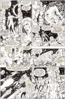 George Pérez and Jerry Ordway Crisis on Infinite Earths #12 Story Page 18 Original Art (DC, 1986)....