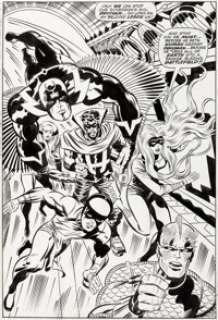 Jack Kirby and Joe Sinnott Fantastic Four #83 Splash Page 10 The Inhumans Original Art (Marvel, 1969)....