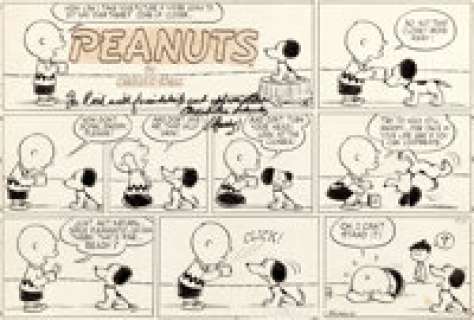 Charles Schulz Peanuts Sunday Comic Strip Original Art dated 9-20-53 (United Feature Syndicate, 1953).... | Heritage