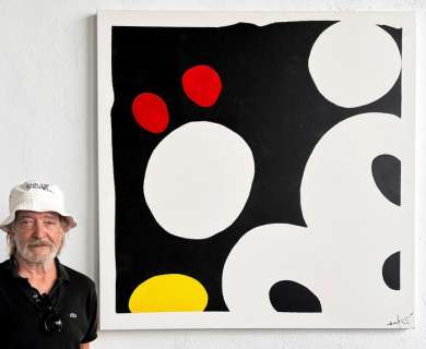 Fernando Suarez | Mickey Mouse Reborn - XXL Original Painting - 130 x 4 x 130 cm - Fernando Suarez - Signed - Acrylic Art - Original Artwork | Catawiki