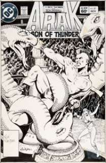  - Ron Randall Arak Son of Thunder #27 Cover Original Art (DC, 1983)....