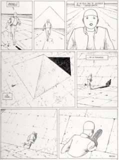  - Moebius (Jean Giraud) Le monde d‘Edena, Tome 3: La Déesse Page 5 Original Art (Casterman, 1993)....