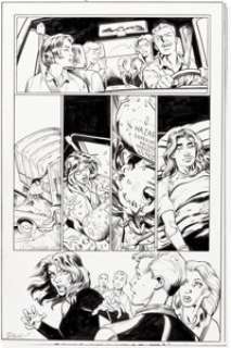  - Mark Bagley and Andrew Hennessy Jessica Jones #13 Complete 3 Page Epilogue and Patch Original Art (Marvel Legacy, ... (Total: 4 Original Art)