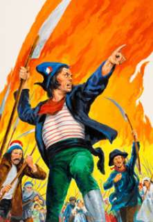  - Norman Nodel Classics Illustrated #6 HRN 166 A Tale of Two Cities Cover Painting Original Art (Gilbert...