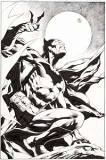 Ivan Reis and Oclair Albert Green Lantern #17 Splash Page 2 Original Art Batman (DC Comics, 2007)....