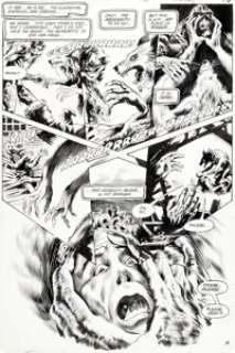 Steve Bissette and John Totleben Swamp Thing #40 Story Page 14 Original Art (DC, 1985). The Earth -