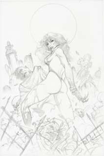 Tommy Castillo Vampirella Halloween Special #1 Variant Cover Original Art (Harris, 2006)....