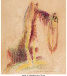 Theodor Seuss Geisel (as Dr. Seuss) "The 5:29 PM Droop" Illustration Original Art (c. 1940s).... | Heritage