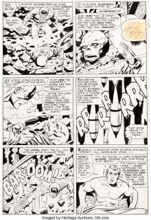 Jack Kirby, George Tuska, and Wally Wood - Tales of Suspense #72 Story Page 4 Original Art (Marvel, 1965).