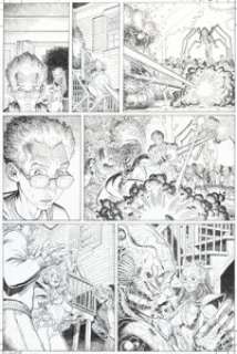 Arthur Adams - Tom Strong‘s Terrific Tales #10 Story Page 7 Original Art (DC, 2004).