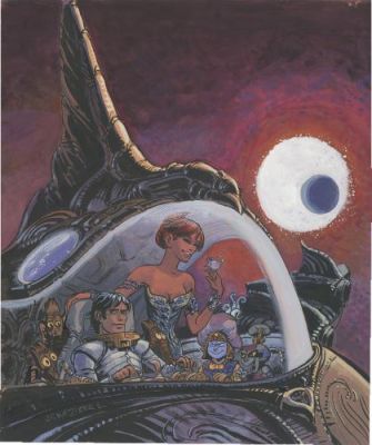 Jean-Claude Mézières | Valérian et Laureline, couverture Intégrale T6 | Galerie 9ème Art