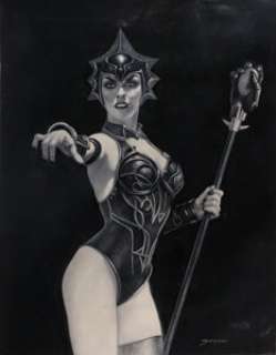 Sanjulian (Manuel Perez Clemente) | Master Of The Universe Evil-Lyn Illustration Originale (2020). Sanjulian (Manuel Perez Clemente) Master Of The Universe Evil-Lyn Original Art Illustration (2020). | Heritage