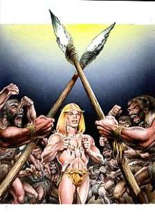 André Chéret | Chéret, André - Couverture originale - Tout Rahan T21 - (1996) | Catawiki