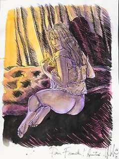 Liberge, Éric | Liberge, Éric - Originele tekening in kleur - Pin-Up - (2019) | Catawiki