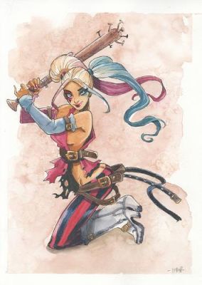Alessandro Barbucci | Illustration d’Harley Quinn | Galerie 9ème Art