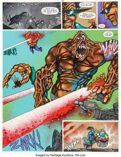 Percival, Nick - Nick Percival Sleeze ‘N‘ Ryder, Judge Dredd Megazine Vol 2 #24 Story Page 13 Original Art (2000AD, 1993). ...