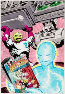 Veitch, Rick - Rick Veitch Comics Scoreboard April-1993 Magazine Cover "1963" Original Art (Heroes World, 1993)....