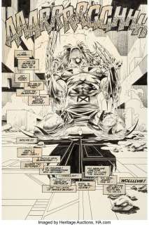 Kubert, Adam - Adam Kubert, Dan Green, and others Wolverine #75 Splash Page 31 Original Art (Marvel, 1993)....