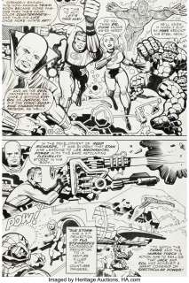 Kirby, Jack - Jack Kirby, Mike Royer, and Bill Wray What If? #11 Story Page 18 "Fantastic Four" Original Art (Marvel, 1978)....
