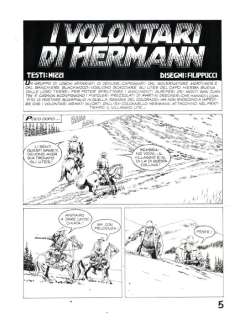 Filippucci, Lucio | Filippucci, Lucio - Tavola Originale - Tex #632 "I volontari di Hermann" Title Page - (2015) | Catawiki