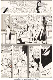 Giffen, Keith - Keith Giffen, Kevin Maguire, and Al Gordon Justice League International #7 Story Page 34 Blue Beetle/Booster Gold ...