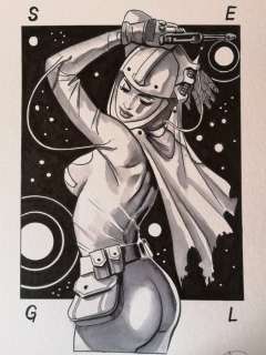 Candita, Giuseppe | Spacegirl - Candita, Giuseppe - Original drawing - Tribute to SpaceGirl - (2023) | Catawiki