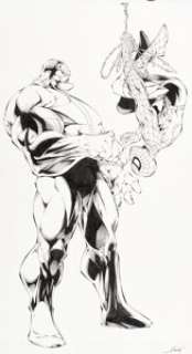 Mychaels, Marat - Marat Mychaels and Norm Rapmund Spider-Man / Badrock #1A Splash Page 19 Original Art (Maximum Press, 1997)....