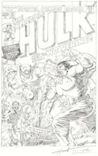 Trimpe, Herb | Herb Trimpe Incredible Hulk #181 Cover Re-Creation Illustration Original Art (undated).... | Heritage
