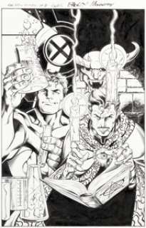 Bagley, Mark - Mark Bagley and Andrew Hennessy All-New X-Men #8 Cover Original Art (Marvel, 2016)....