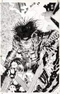 Mahnke, Doug - Doug Mahnke and Keith Williams The Mask Strikes Back #3 Cover Original Art (Dark Horse, 1995)....